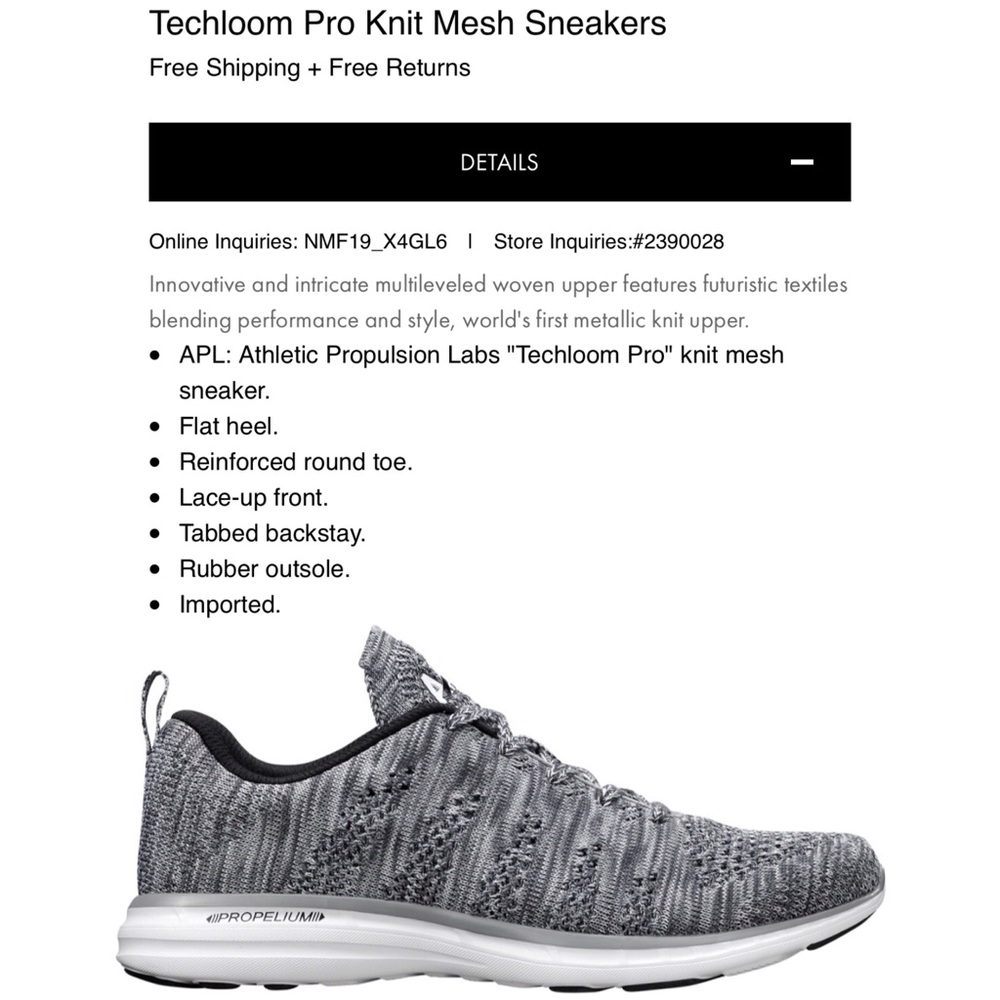 NWOT APL Athletic Propulsion Labs Techloom Pro - Picture 3 of 8